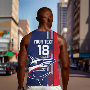 Cape Verde Football Pride Custom Men Tank Top Tubaroes Azuis Champion - African Pride