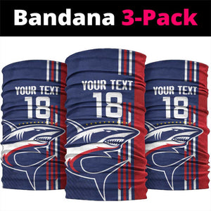 Cape Verde Football Pride Custom Neck Gaiter Tubaroes Azuis Champion - African Pride