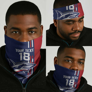 Cape Verde Football Pride Custom Neck Gaiter Tubaroes Azuis Champion - African Pride