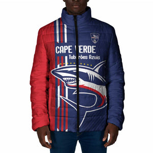 Cape Verde Football Pride Custom Padded Jacket Tubaroes Azuis Champion