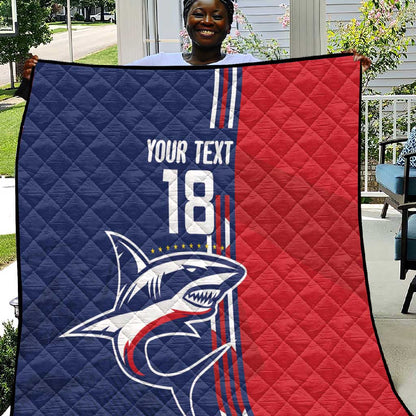 Cape Verde Football Pride Custom Quilt Tubaroes Azuis Champion - African Pride
