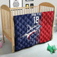Cape Verde Football Pride Custom Quilt Tubaroes Azuis Champion - African Pride