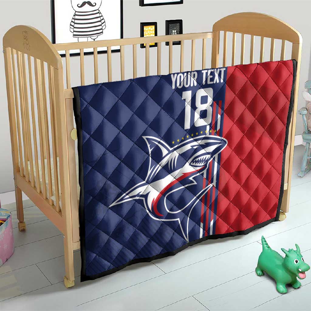 Cape Verde Football Pride Custom Quilt Tubaroes Azuis Champion - African Pride