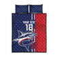 Cape Verde Football Pride Custom Quilt Bed Set Tubaroes Azuis Champion - African Pride