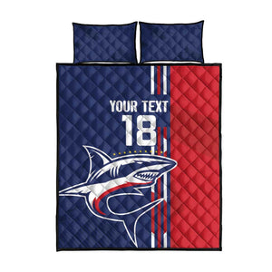Cape Verde Football Pride Custom Quilt Bed Set Tubaroes Azuis Champion - African Pride