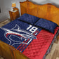 Cape Verde Football Pride Custom Quilt Bed Set Tubaroes Azuis Champion - African Pride