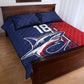 Cape Verde Football Pride Custom Quilt Bed Set Tubaroes Azuis Champion - African Pride