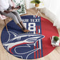 Cape Verde Football Pride Custom Round Carpet Tubaroes Azuis Champion - African Pride