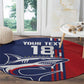 Cape Verde Football Pride Custom Round Carpet Tubaroes Azuis Champion - African Pride