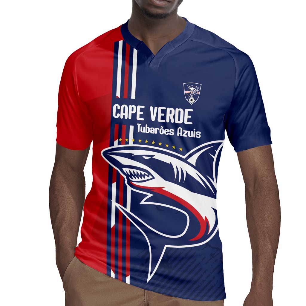 Cape Verde Football Pride Custom Rugby Jersey Tubaroes Azuis Champion - African Pride
