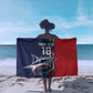 Cape Verde Football Pride Custom Sarong Tubaroes Azuis Champion - African Pride