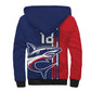 Cape Verde Football Pride Custom Sherpa Hoodie Tubaroes Azuis Champion - African Pride
