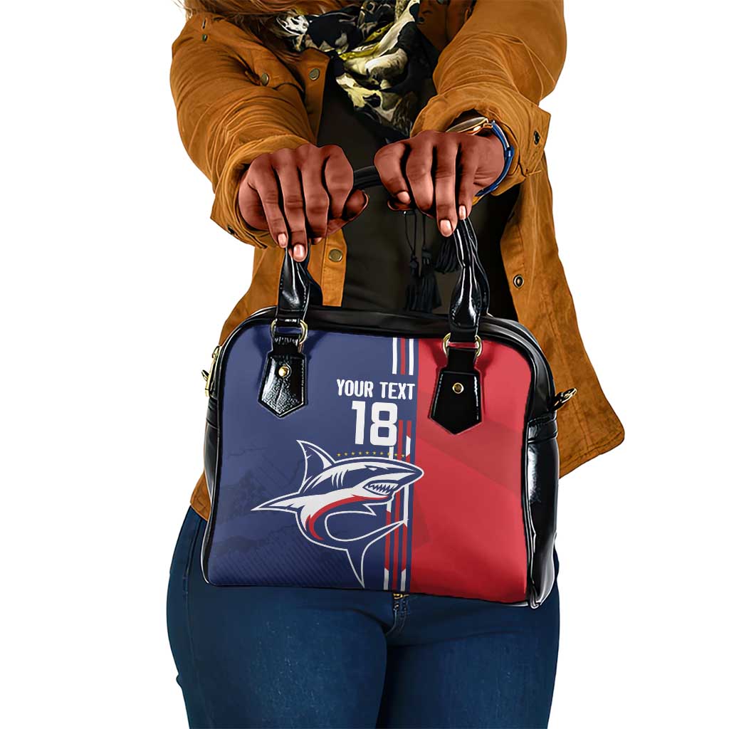 Cape Verde Football Pride Custom Shoulder Handbag Tubaroes Azuis Champion - African Pride