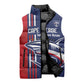 Cape Verde Football Pride Custom Sleeveless Puffer Jacket Tubaroes Azuis Champion