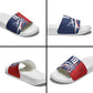 Cape Verde Football Pride Custom Slide Sandals Tubaroes Azuis Champion
