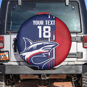 Cape Verde Football Pride Custom Spare Tire Cover Tubaroes Azuis Champion - African Pride