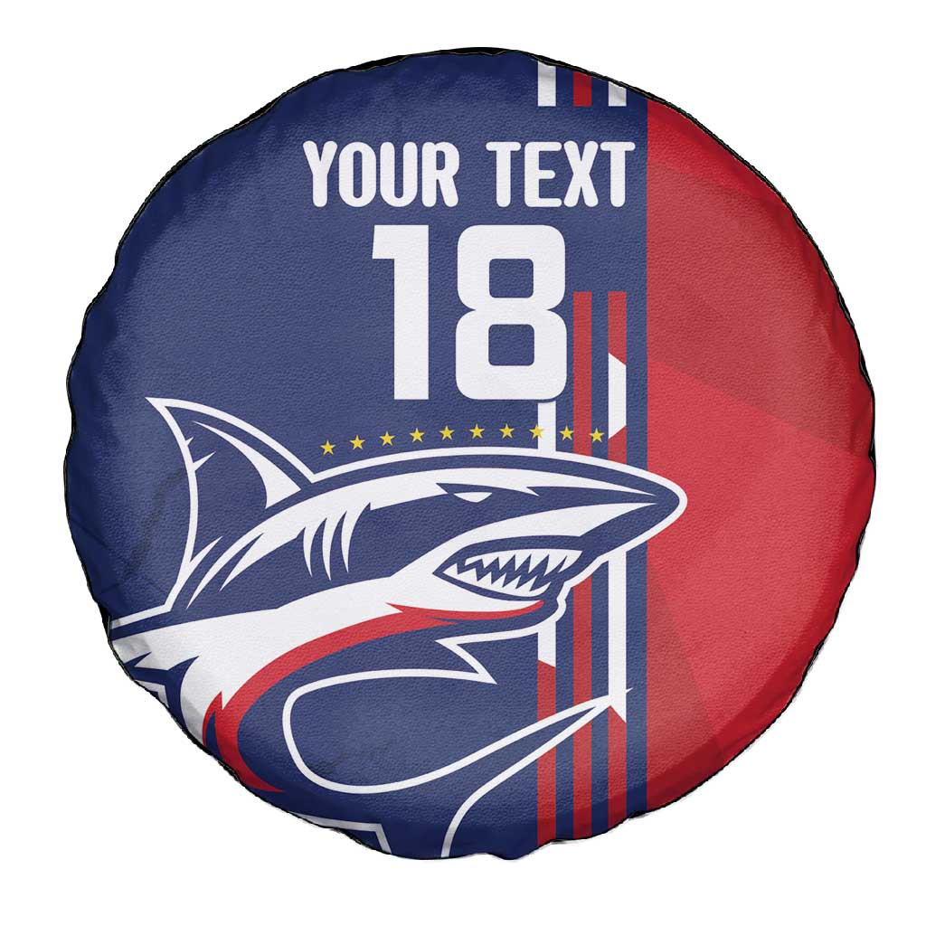 Cape Verde Football Pride Custom Spare Tire Cover Tubaroes Azuis Champion - African Pride