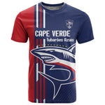 Cape Verde Football Pride Custom T shirt Tubaroes Azuis Champion - African Pride