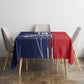Cape Verde Football Pride Custom Tablecloth Tubaroes Azuis Champion - African Pride