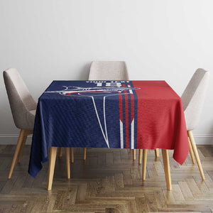 Cape Verde Football Pride Custom Tablecloth Tubaroes Azuis Champion - African Pride