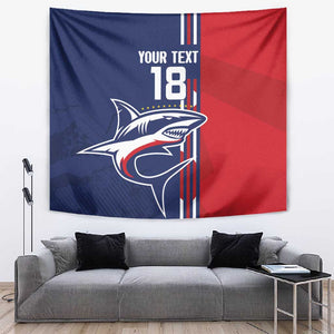 Cape Verde Football Pride Custom Tapestry Tubaroes Azuis Champion - African Pride