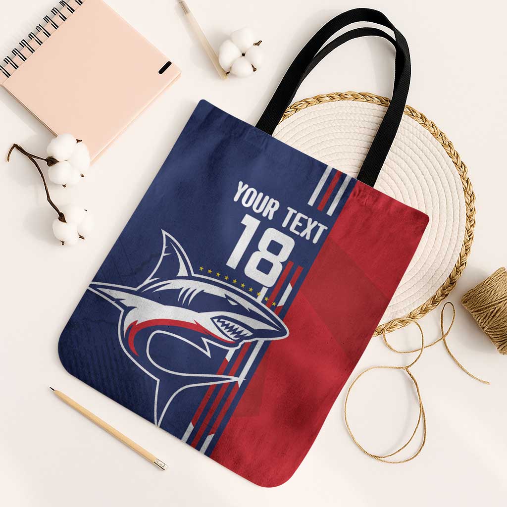 Cape Verde Football Pride Custom Tote Bag Tubaroes Azuis Champion