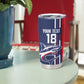 Cape Verde Football Pride Custom Tumbler Cup Tubaroes Azuis Champion - African Pride