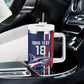 Cape Verde Football Pride Custom Tumbler With Handle Tubaroes Azuis Champion - African Pride