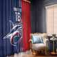 Cape Verde Football Pride Custom Window Curtain Tubaroes Azuis Champion - African Pride