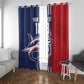 Cape Verde Football Pride Custom Window Curtain Tubaroes Azuis Champion - African Pride
