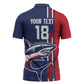 Cape Verde Football Pride Custom Zipper Polo Shirt Tubaroes Azuis Champion