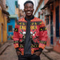 Afro Angola Giant Sable Antelope Christmas Bomber Jacket Virtus Unita Fortior Feliz Natal
