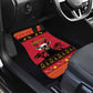 Afro Angola Giant Sable Antelope Christmas Car Mats Virtus Unita Fortior Feliz Natal