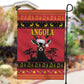 Afro Angola Giant Sable Antelope Christmas Garden Flag Virtus Unita Fortior Feliz Natal