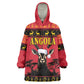 Afro Angola Giant Sable Antelope Christmas Kid Wearable Blanket Hoodie Virtus Unita Fortior Feliz Natal