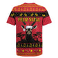 Afro Angola Giant Sable Antelope Christmas Rugby Jersey Virtus Unita Fortior Feliz Natal