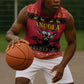 Afro Angola Giant Sable Antelope Christmas Sleeveless Hoodie Virtus Unita Fortior Feliz Natal - African Pride