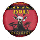 Afro Angola Giant Sable Antelope Christmas Spare Tire Cover Virtus Unita Fortior Feliz Natal