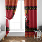 Afro Angola Giant Sable Antelope Christmas Window Curtain Virtus Unita Fortior Feliz Natal