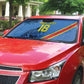 Custom DR Congo Football Auto Sun Shade Leopard Pride Heritage Edition