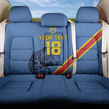 Custom DR Congo Football Back Car Seat Cover Leopard Pride Heritage Edition