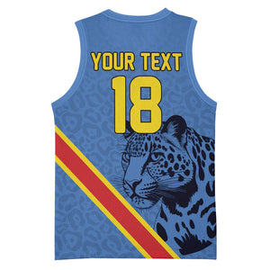 Custom DR Congo Football Basketball Jersey Leopard Pride Heritage Edition