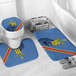 Custom DR Congo Football Bathroom Set Leopard Pride Heritage Edition