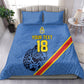 Custom DR Congo Football Bedding Set Leopard Pride Heritage Edition