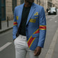Custom DR Congo Football Blazer Leopard Pride Heritage Edition