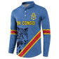 Custom DR Congo Football Button Sweatshirt Leopard Pride Heritage Edition