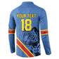 Custom DR Congo Football Button Sweatshirt Leopard Pride Heritage Edition