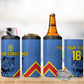 Custom DR Congo Football 4 in 1 Can Cooler Tumbler Leopard Pride Heritage Edition