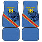 Custom DR Congo Football Car Mats Leopard Pride Heritage Edition