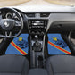 Custom DR Congo Football Car Mats Leopard Pride Heritage Edition